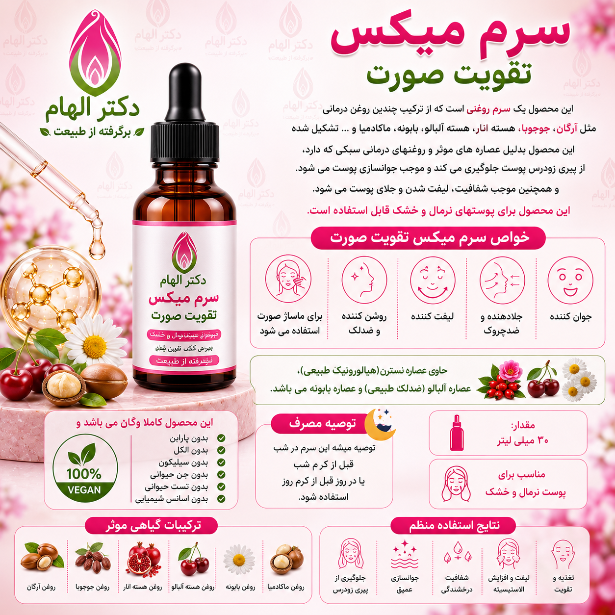 سرم میکس تقویت صورت