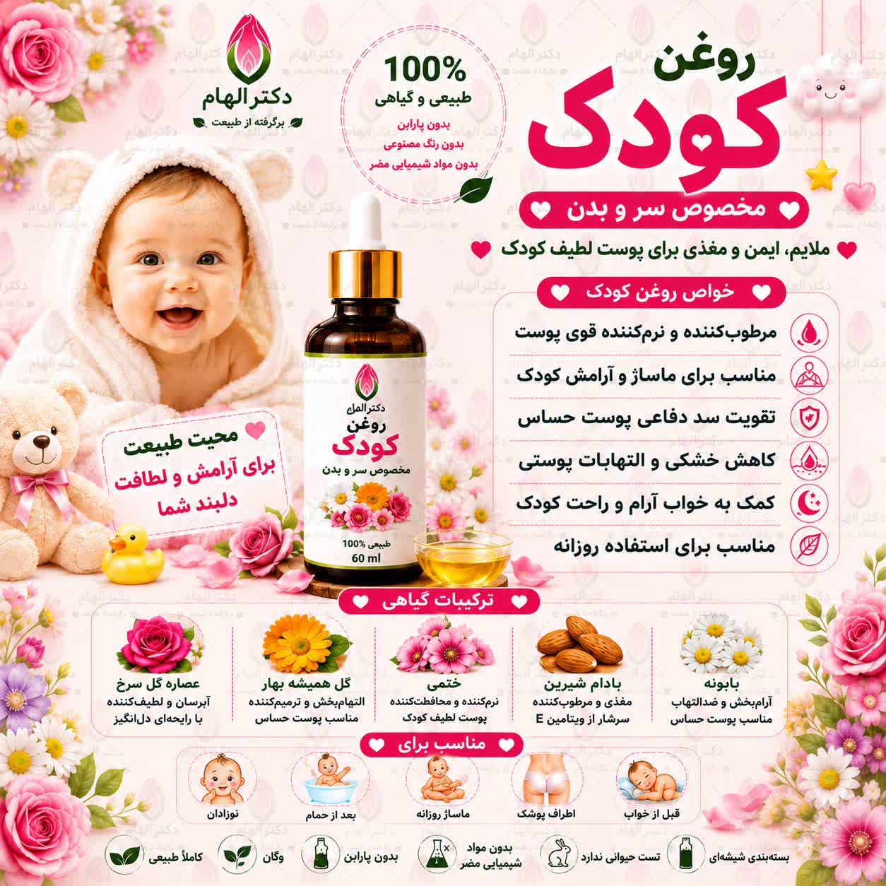 روغن ترکیبی کودک دکتر الهام